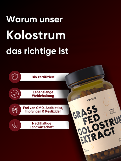 Getrocknetes Weiderind Kolostrum Extrakt in Kapseln