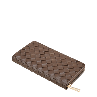 ROSSIS Money 5 Flechtoptik, Espresso