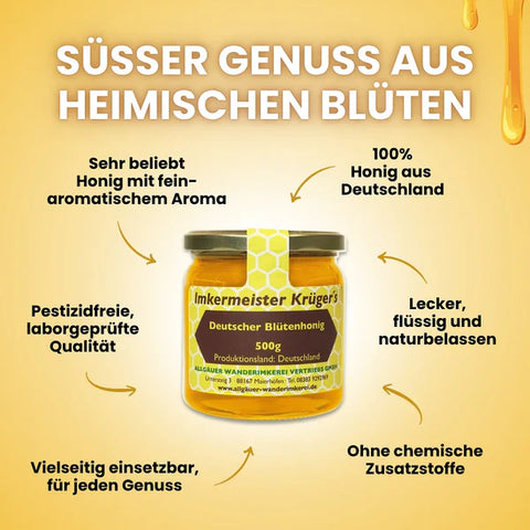 Deutscher Blütenhonig 500g