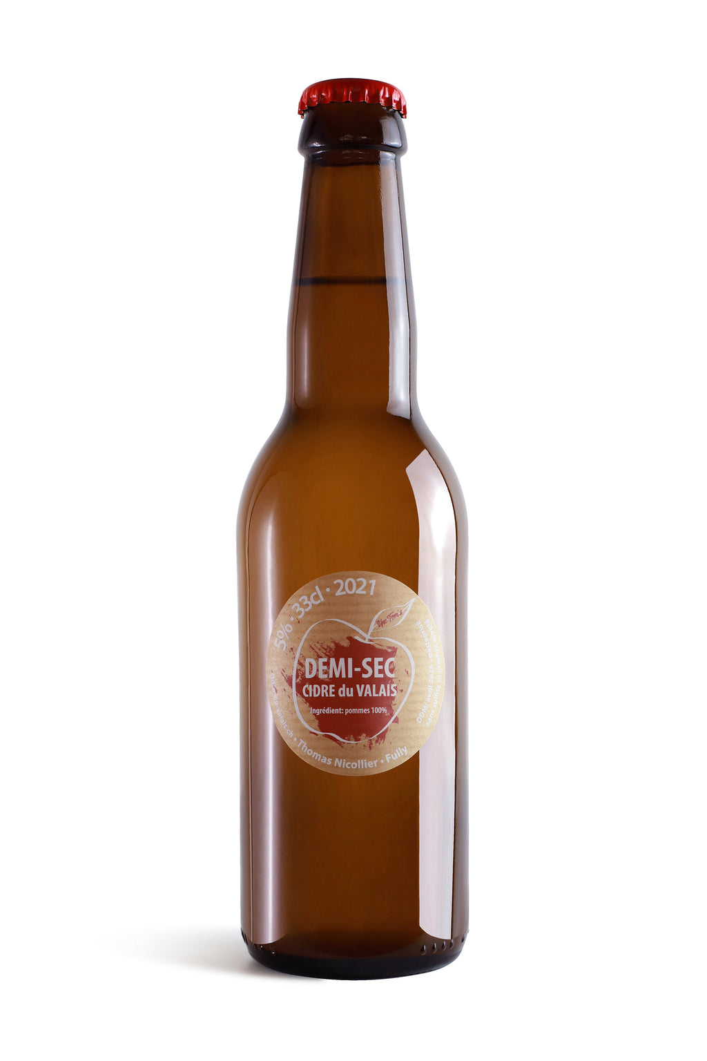 Cidrerie du Valais – Demi-Sec Craft Cider 33cl | 100% Natural, Sulfite-Free