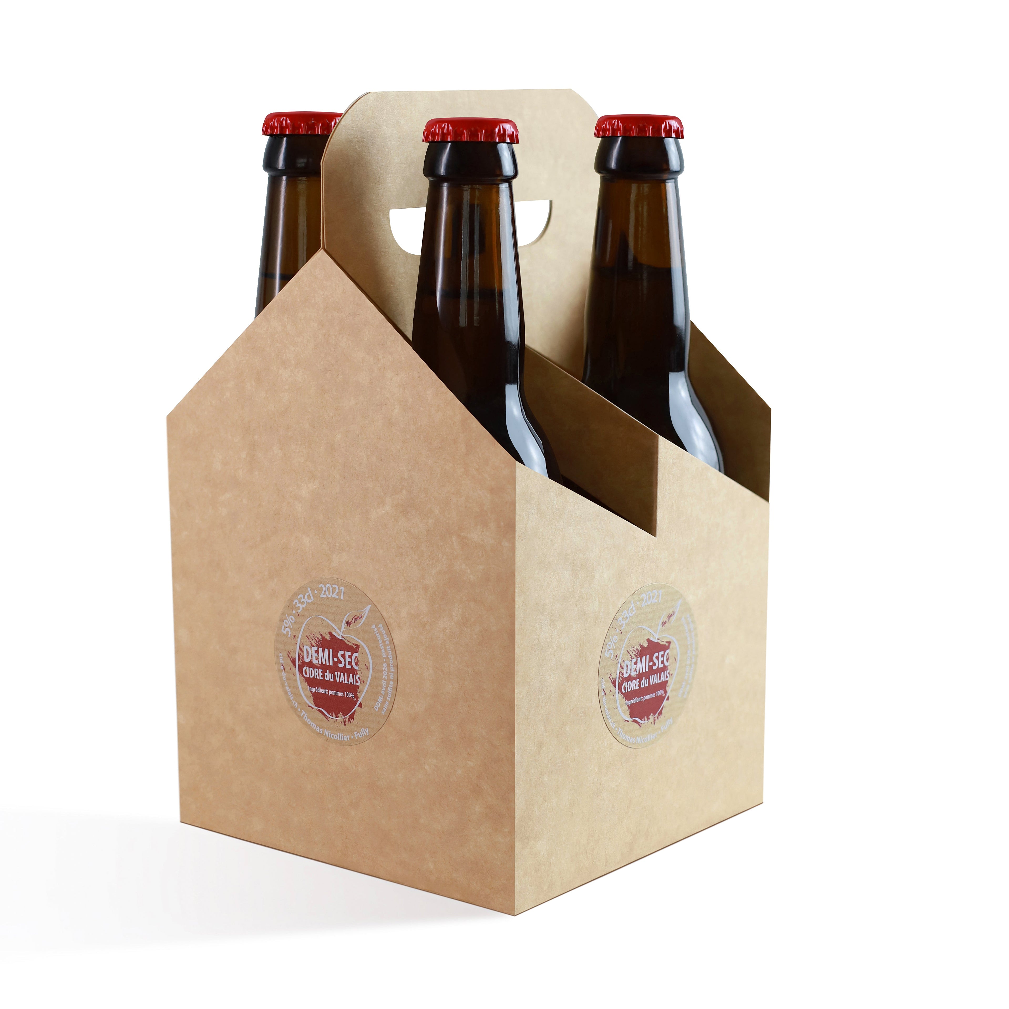 Cidrerie du Valais – Demi-Sec Craft Cider 33cl | 100% Natural, Sulfite-Free