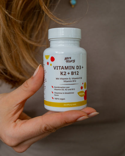 Vitamin D3 + K2 + B12 Kapseln
