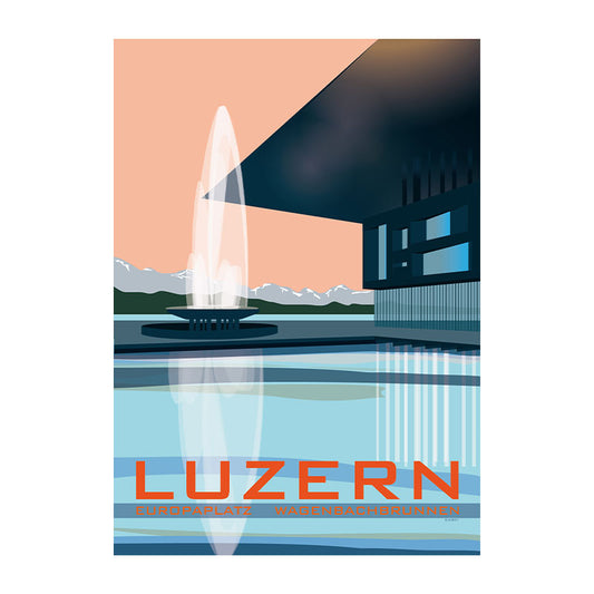 s.wert Poster Luzern Europaplatz Wagenbachbrunnen, A2