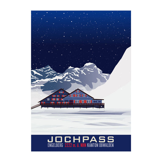 s.wert Poster Obwalden Engelberg Jochpass, A2