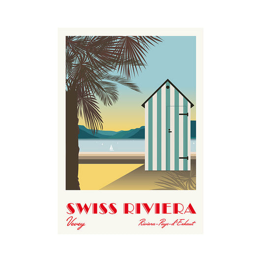 s.wert Poster Swiss Riviera Vevey, A2