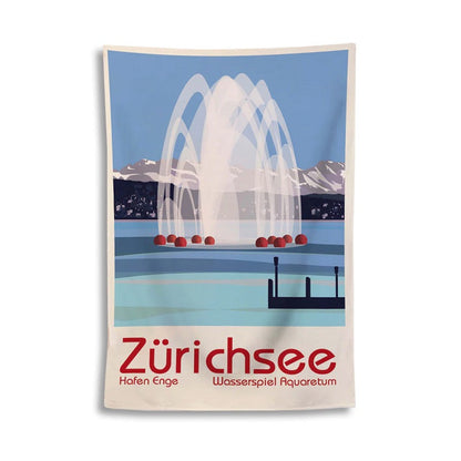 s.wert Badetuch Zürichsee, 150 x 100 cm