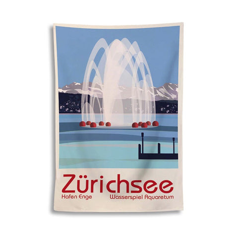 s.wert Badetuch Zürichsee, 150 x 100 cm