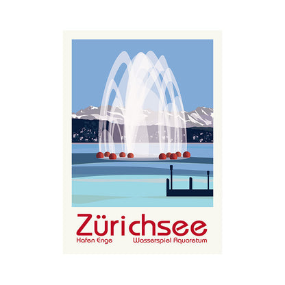 s.wert Badetuch Zürichsee, 150 x 100 cm