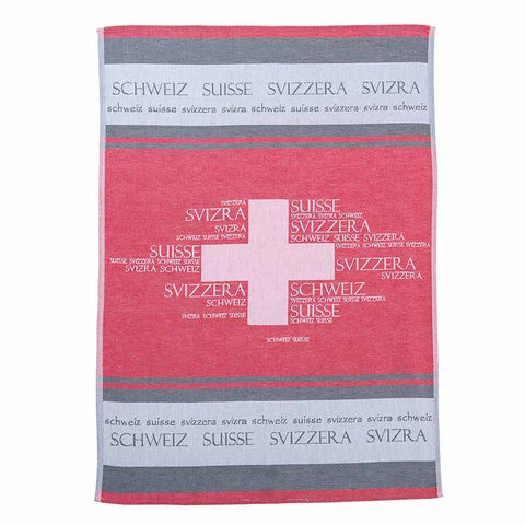 KULTSCHTOFF Küchentuch SCHWEIZ, Rot