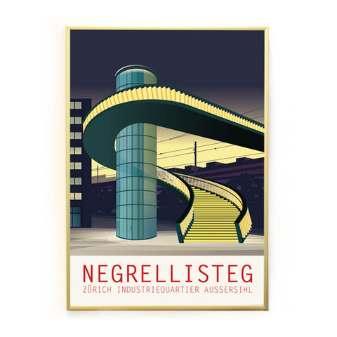 s.wert Poster Negrellisteg, A3