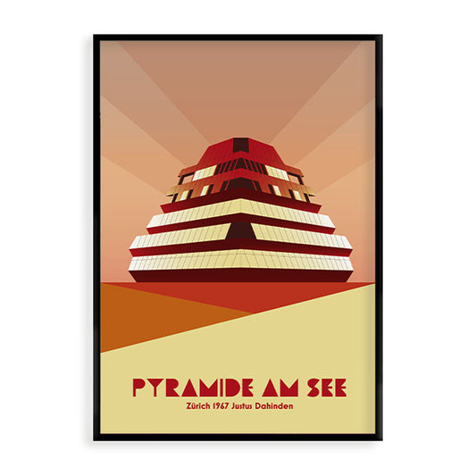 s.wert Poster Zürich Pyramide am See, A2