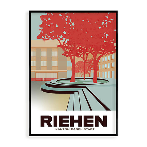 s.wert Postkarte Basel Riehen, A6