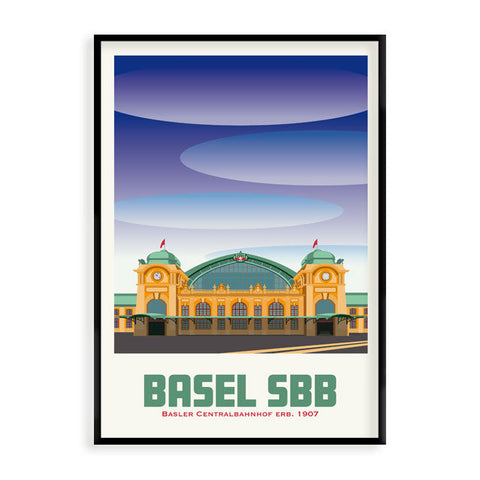 s.wert Poster Basel SBB, A2