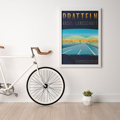s.wert Poster Basel Landschaft Pratteln, A2