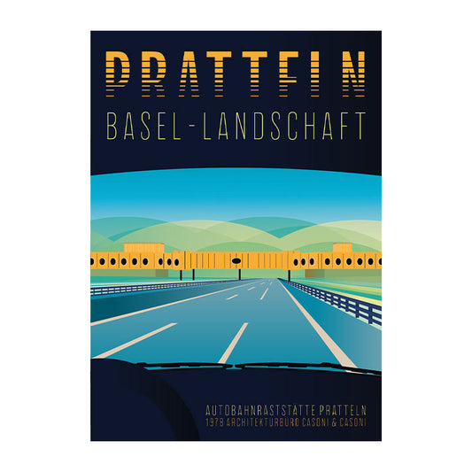 s.wert Postkarte Basel Landschaft Pratteln, A6