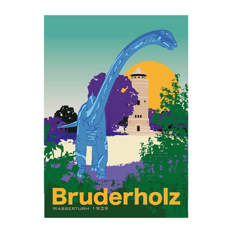 s.wert Poster Basel Bruderholz Wasserturm, A3
