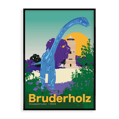 s.wert Poster Basel Bruderholz Wasserturm, A2