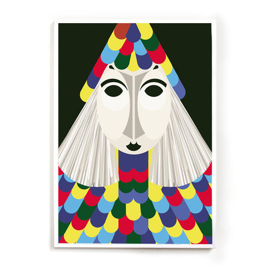s.wert Postkarte Basel Fasnacht Blätzlibajass, A6