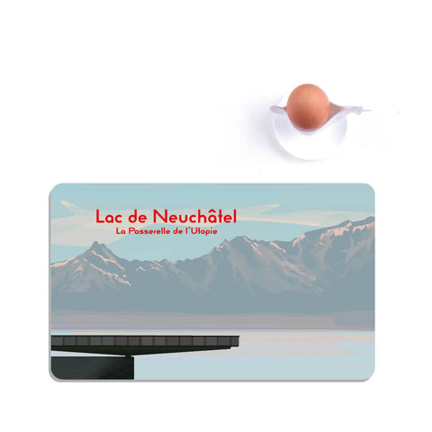 s.wert Frühstücksbrett Lac de Neuchatel, 23.3 x 14.3 cm