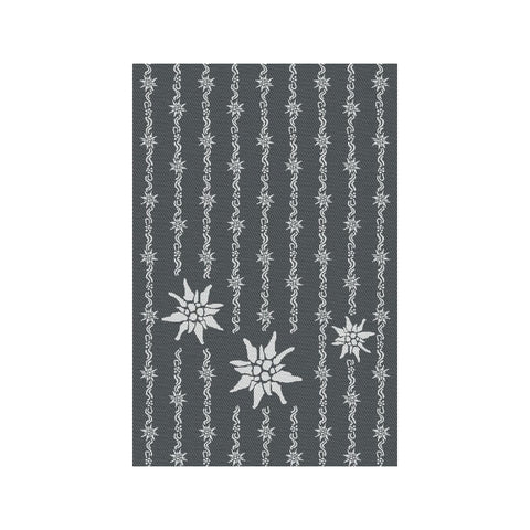KULTSCHTOFF Küchentuch Edelweiss allover, Schwarz