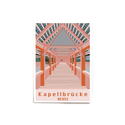 s.wert Poster Kapellbrücke Reuss, A2