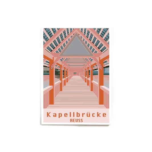 s.wert Poster Kapellbrücke Reuss, A2