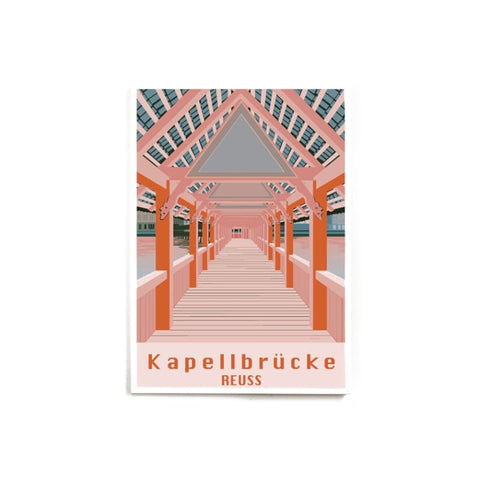 s.wert Poster Kapellbrücke Reuss, A3