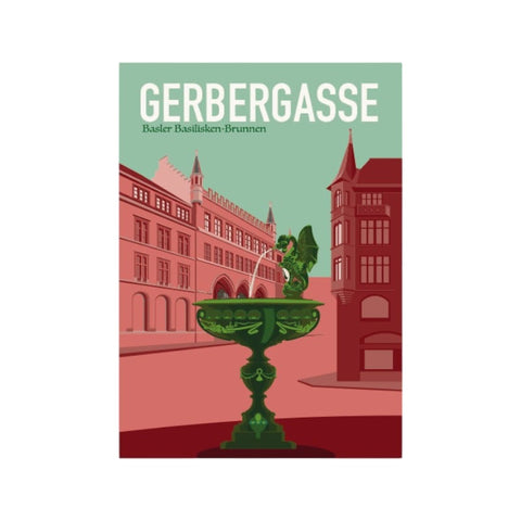 s.wert Sticker Basel Gerbergasse Basilisk, A7