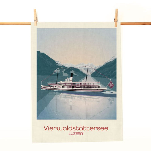 s.wert Geschirrtuch Vierwaldstättersee, Mehrfarbig