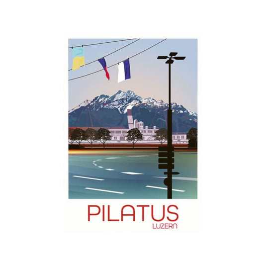 s.wert Postkarte Luzern Pilatus, A6