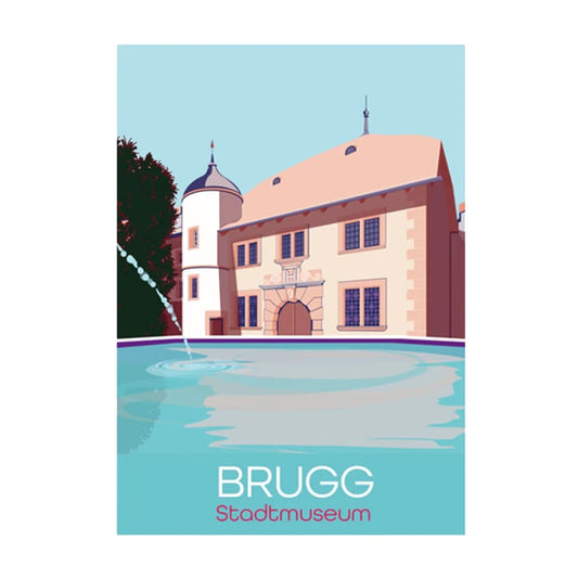 s.wert Postkarte Brugg Stadtmuseum