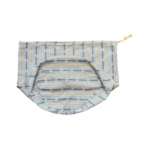 KULTSCHTOFF Wäschesack Edelweiss blau, klein, 30 lt.
