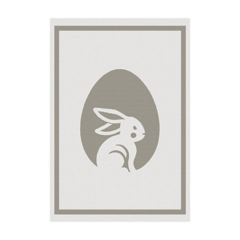 KULTSCHTOFF Küchentuch Osterhase, Taupe