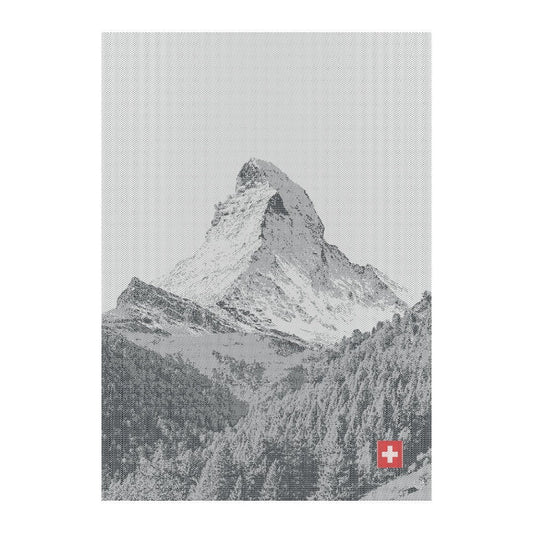 KULTSCHTOFF Küchentuch Matterhorn Scherli, Schwarz