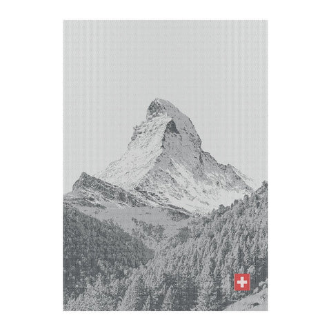 KULTSCHTOFF Küchentuch Matterhorn Scherli, Schwarz