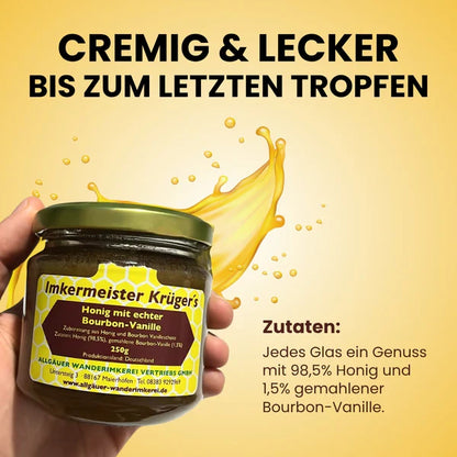 Honig mit echter Bourbon-Vanille 250g
