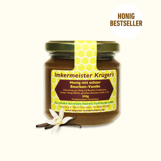 Honig mit echter Bourbon-Vanille 250g