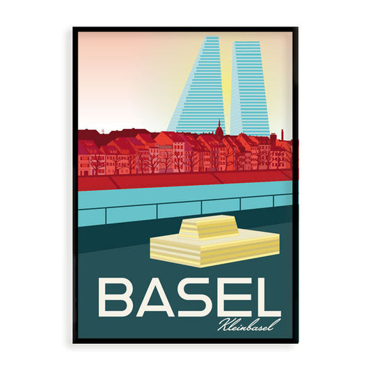 s.wert DIN A3 Poster Basel Kleinbasel