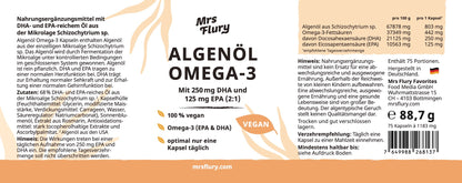 Algenöl Omega-3 Kapseln vegan 75 Stück