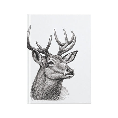 mumix Notizbuch weiss, Motiv Hirsch