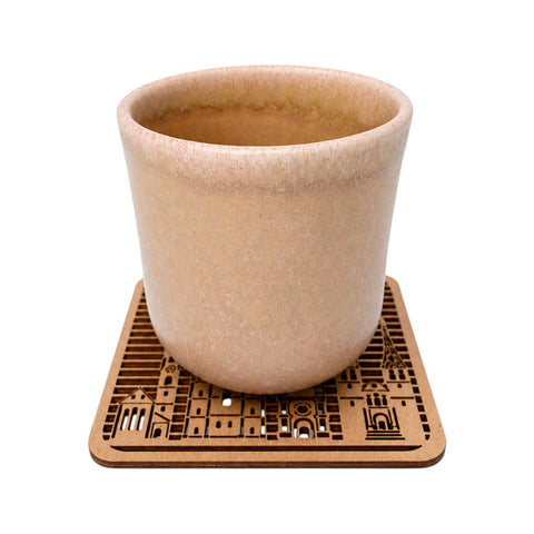mumix Untersetzer Sehenswürdigkeiten 2er Set, 10.3 x 10.3 cm