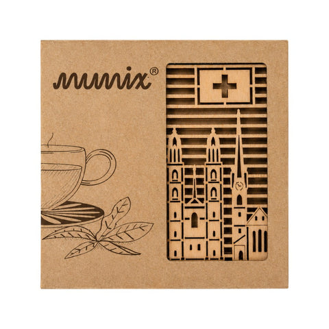 mumix Untersetzer Sehenswürdigkeiten 2er Set, 10.3 x 10.3 cm