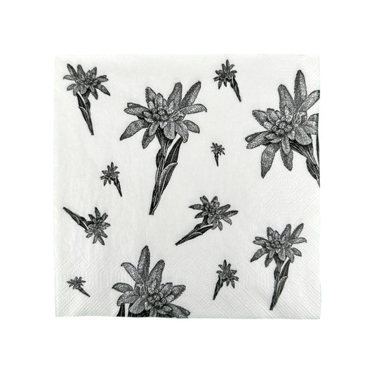mumix Serviette Nostalgie Edelweiss 33x33, Papier