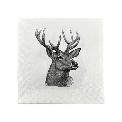 mumix Serviette Eichhörnchen Hirsch 33x33, Papier