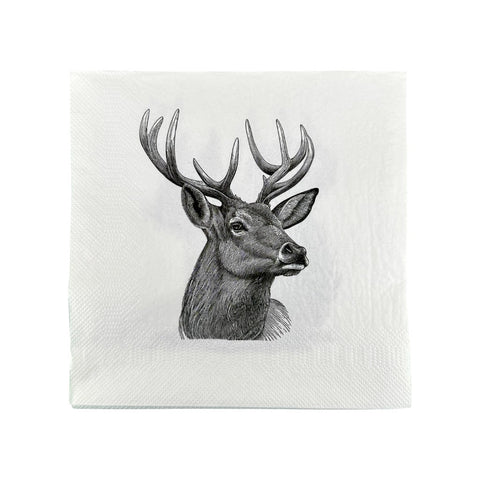 mumix Serviette Eichhörnchen Hirsch 33x33, Papier