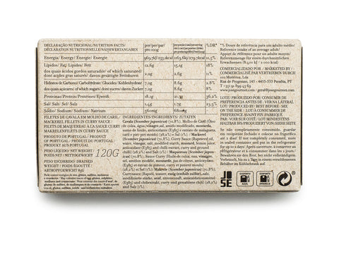 Jose Gourmet Makrelenfilets in Curry, 120 gr