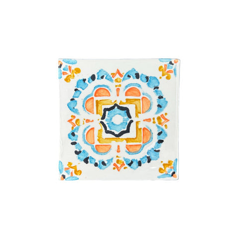 soñho Azulejo Boho Flor Untersetzer, 10 x 10 cm