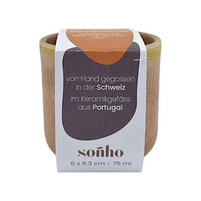soñho Duftkerze ⌀ 6 cm, Räucherholz
