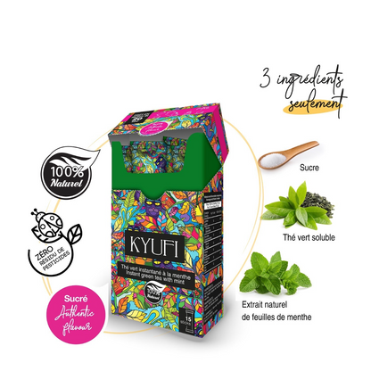 KYUFI Thé Vert Instantané À La Menthe - Recette Authentique