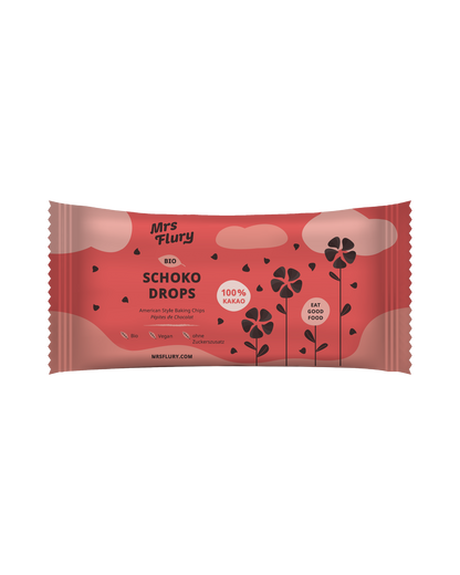Bio Schoko Drops 100% Kakao American Style Baking Chips vegan ⚠️Produkt wird ungekühlt verschickt⚠️